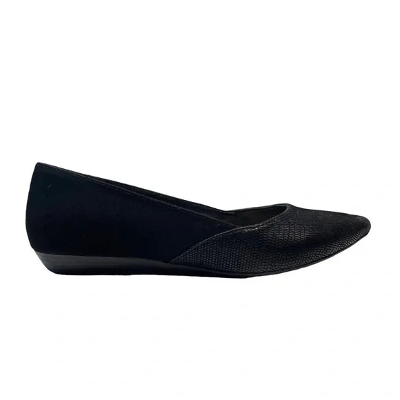 Michael by Michael Shannon Women’s Shoes Alara Black Suede Flats Size 10 M - Picture 4 of 8